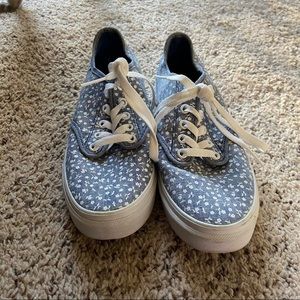 Flower Vans Size 9